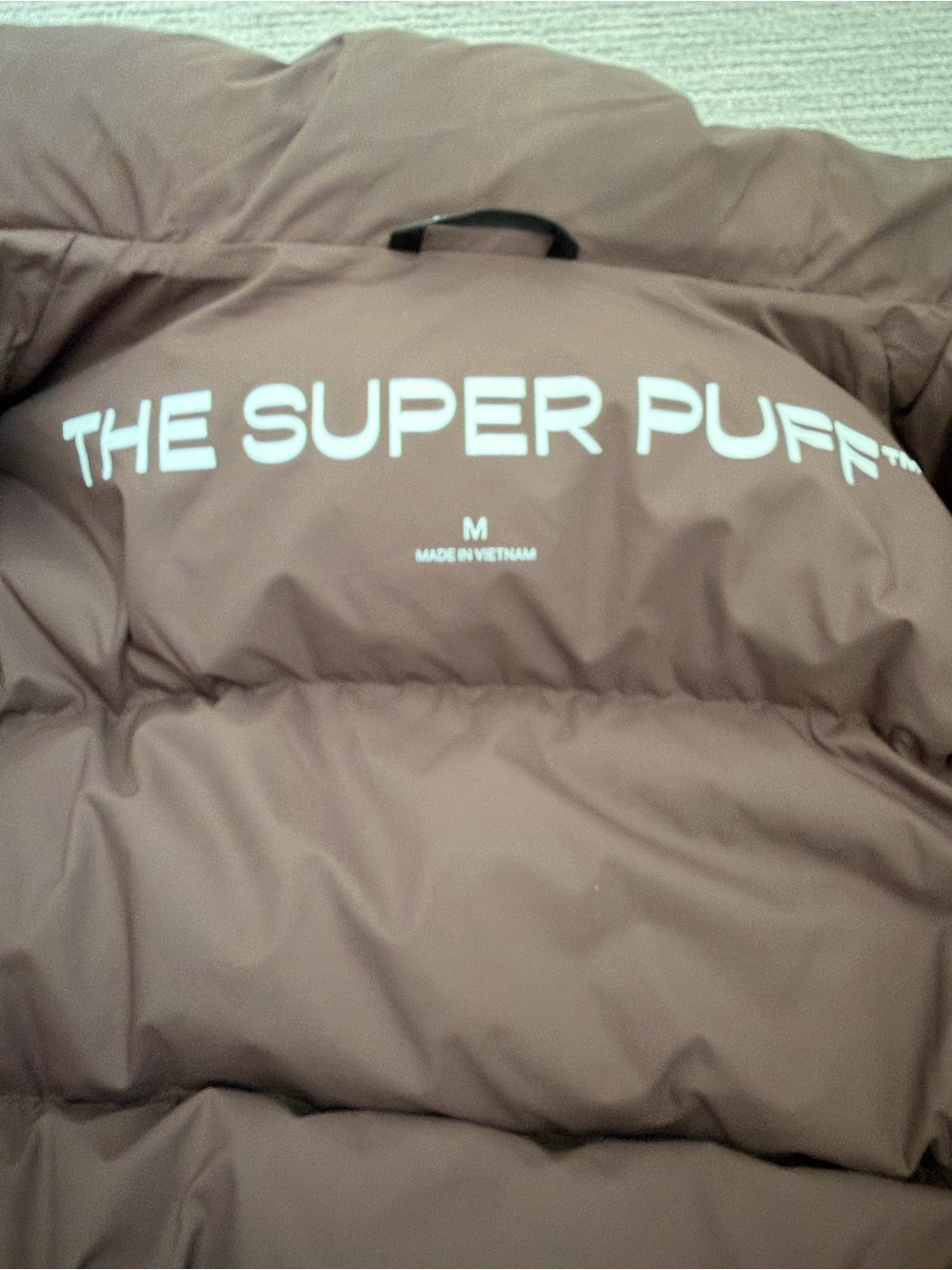 Aritzia Super Puff Shorty Brown Medium - Picture 2 of 3